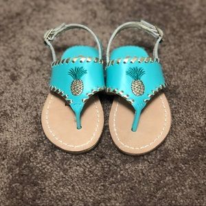 Jack Rogers Toddler Turquoise Pineapple Sandals